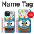 S2521 Cute Nerd Owl Cartoon Hülle Schutzhülle Taschen für iPhone 15