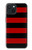 S2638 Black and Red Striped Hülle Schutzhülle Taschen für iPhone 15