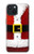 S2846 Christmas Santa Red Suit Hülle Schutzhülle Taschen für iPhone 15