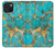 S2906 Aqua Turquoise Stone Hülle Schutzhülle Taschen für iPhone 15