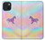 S3203 Rainbow Unicorn Hülle Schutzhülle Taschen für iPhone 15