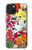 S3205 Retro Art Flowers Hülle Schutzhülle Taschen für iPhone 15