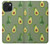 S3285 Avocado Fruit Pattern Hülle Schutzhülle Taschen für iPhone 15