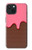 S3754 Strawberry Ice Cream Cone Hülle Schutzhülle Taschen für iPhone 15