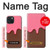 S3754 Strawberry Ice Cream Cone Hülle Schutzhülle Taschen für iPhone 15