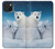 S0285 Polar Bear Family Arctic Hülle Schutzhülle Taschen für iPhone 15 Plus