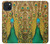 S0513 Peacock Hülle Schutzhülle Taschen für iPhone 15 Plus