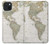 S0604 World Map Hülle Schutzhülle Taschen für iPhone 15 Plus