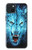 S0752 Blue Fire Grim Wolf Hülle Schutzhülle Taschen für iPhone 15 Plus