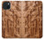 S1307 Fish Wood Carving Graphic Printed Hülle Schutzhülle Taschen für iPhone 15 Plus