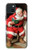 S1417 Santa Claus Merry Xmas Hülle Schutzhülle Taschen für iPhone 15 Plus