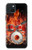 S1431 Skull Drum Fire Rock Hülle Schutzhülle Taschen für iPhone 15 Plus