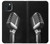 S1672 Retro Microphone Jazz Music Hülle Schutzhülle Taschen für iPhone 15 Plus