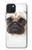 S1852 Pug Dog Hülle Schutzhülle Taschen für iPhone 15 Plus