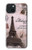 S2211 Paris Postcard Eiffel Tower Hülle Schutzhülle Taschen für iPhone 15 Plus