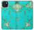 S2377 Turquoise Gemstone Texture Graphic Printed Hülle Schutzhülle Taschen für iPhone 15 Plus