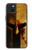 S2439 Warrior Spartan Helmet Hülle Schutzhülle Taschen für iPhone 15 Plus