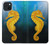 S2444 Seahorse Underwater World Hülle Schutzhülle Taschen für iPhone 15 Plus