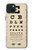 S2502 Eye Exam Chart Decorative Decoupage Poster Hülle Schutzhülle Taschen für iPhone 15 Plus