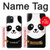 S2662 Cute Panda Cartoon Hülle Schutzhülle Taschen für iPhone 15 Plus