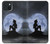 S2668 Mermaid Silhouette Moon Night Hülle Schutzhülle Taschen für iPhone 15 Plus