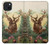 S2841 Vintage Reindeer Christmas Hülle Schutzhülle Taschen für iPhone 15 Plus