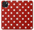 S2951 Red Polka Dots Hülle Schutzhülle Taschen für iPhone 15 Plus