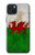 S2976 Wales Football Soccer Flag Hülle Schutzhülle Taschen für iPhone 15 Plus