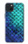 S3047 Green Mermaid Fish Scale Hülle Schutzhülle Taschen für iPhone 15 Plus