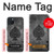 S3446 Black Ace Spade Hülle Schutzhülle Taschen für iPhone 15 Plus