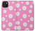 S3500 Pink Floral Pattern Hülle Schutzhülle Taschen für iPhone 15 Plus