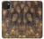S3691 Gold Peacock Feather Hülle Schutzhülle Taschen für iPhone 15 Plus
