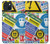 S3960 Safety Signs Sticker Collage Hülle Schutzhülle Taschen für iPhone 15 Plus