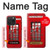 S0058 British Red Telephone Box Hülle Schutzhülle Taschen für iPhone 15 Pro