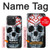 S0223 Vampire Skull Tattoo Hülle Schutzhülle Taschen für iPhone 15 Pro