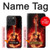 S0415 Fire Guitar Burn Hülle Schutzhülle Taschen für iPhone 15 Pro