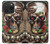 S0753 Skull Wing Rose Punk Hülle Schutzhülle Taschen für iPhone 15 Pro