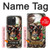 S0753 Skull Wing Rose Punk Hülle Schutzhülle Taschen für iPhone 15 Pro