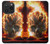 S0863 Hell Fire Skull Hülle Schutzhülle Taschen für iPhone 15 Pro