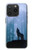 S0935 Wolf Howling in Forest Hülle Schutzhülle Taschen für iPhone 15 Pro