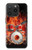 S1431 Skull Drum Fire Rock Hülle Schutzhülle Taschen für iPhone 15 Pro