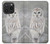 S1566 Snowy Owl White Owl Hülle Schutzhülle Taschen für iPhone 15 Pro