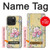 S2229 Vintage Flowers Hülle Schutzhülle Taschen für iPhone 15 Pro