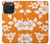 S2245 Hawaiian Hibiscus Orange Pattern Hülle Schutzhülle Taschen für iPhone 15 Pro