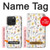 S2354 Pastel Flowers Pattern Hülle Schutzhülle Taschen für iPhone 15 Pro
