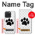 S2355 Paw Foot Print Hülle Schutzhülle Taschen für iPhone 15 Pro