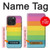 S2363 Rainbow Pattern Hülle Schutzhülle Taschen für iPhone 15 Pro