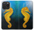 S2444 Seahorse Underwater World Hülle Schutzhülle Taschen für iPhone 15 Pro