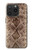 S2875 Rattle Snake Skin Graphic Printed Hülle Schutzhülle Taschen für iPhone 15 Pro