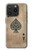 S2928 Vintage Spades Ace Card Hülle Schutzhülle Taschen für iPhone 15 Pro